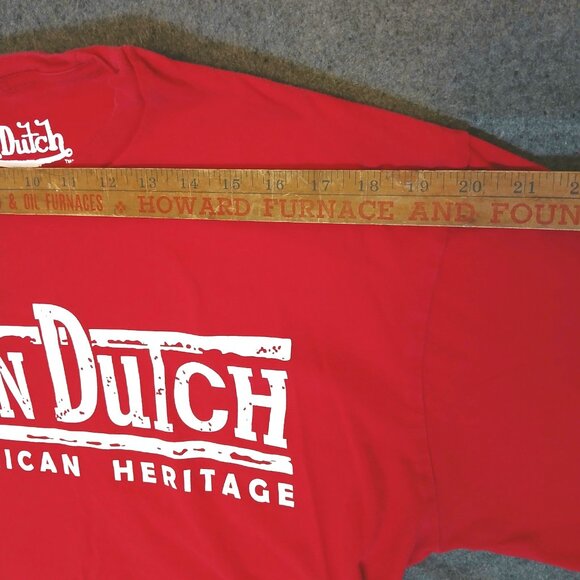 VON DUTCH  Y2K  Spellout Logo Retro T-shirt / T shirt - XL -Mens - Preowned - Picture 4 of 7